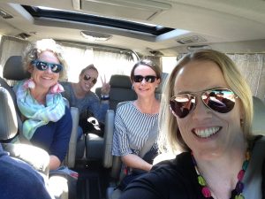 Ladies in a car